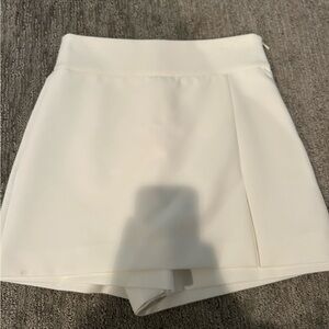 White Zara skort